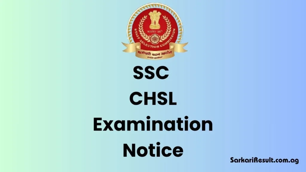SSC CHSL Notification 2025 - Check Staff Selection Commission Combined Higher Secondary Level Exam Notice & Application Details From Here.