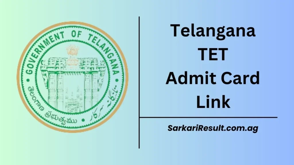 TS TET Hall Ticket 2025 Link, Exam Date & Admit Card Download Link is shared on this page for the aspirants to fetch the call letter