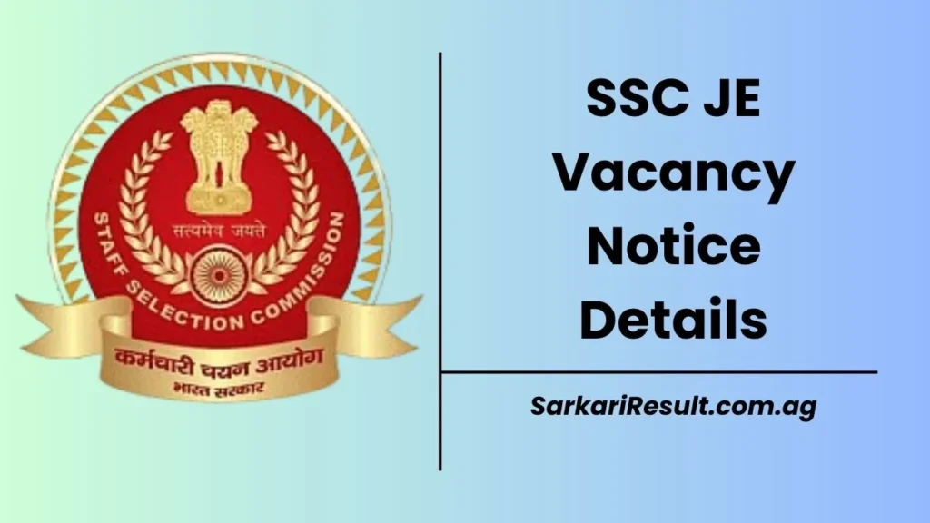 SSC JE Recruitment 2025- Check SSC Junior Engineer Online Form Submission Details like Eligibility, Vacancy & Steps to Apply shared here